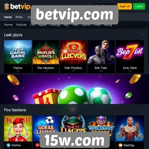 Variedade de jogos disponíveis em betvip.com
